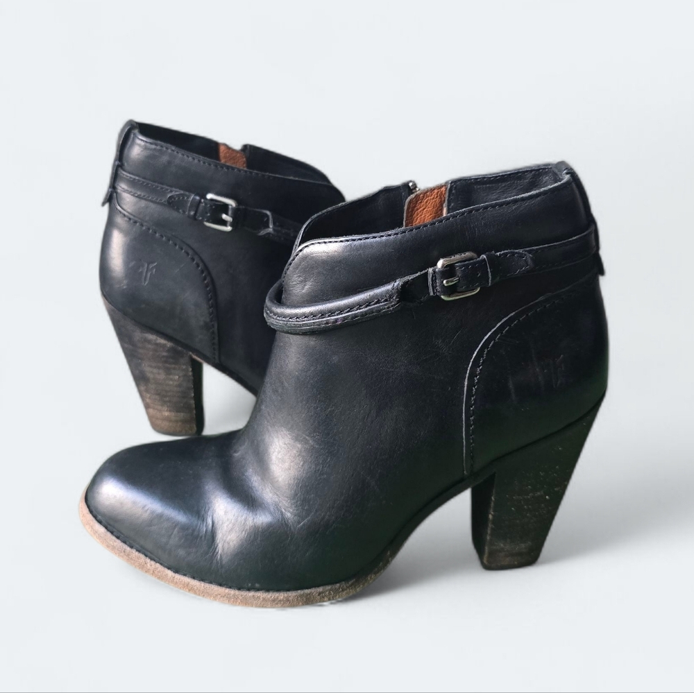 Frye Jenny Seam Leather Ankle Boots